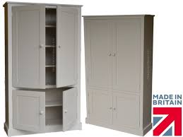 Contemporary 4 Door Painted Pantry Linen Bathroom Kitchen Storage Cupboard Ebay Kitchen Cabinet Storage Kitchen Cupboard Storage Storage