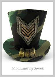 Tiny Top Hat Camo Military Mini Top Hat Mini Top Hat Top Hat Mini