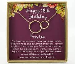 Help them cherish their special birthday with this incredibly cute 18th birthday sterling silver necklace. 18th Birthday Gifts For Girls Gift For 18 Year Old Girl Gift Etsy 18th Birthday Gifts 18th Birthday Gifts For Girls Birthday Gifts For Girls