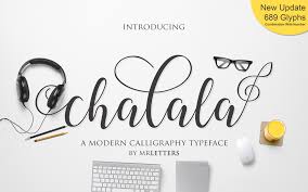 300 truetype fonts created from real handwriting samples. Chalala Font 1001 Fonts