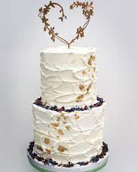 Rustic Buttercream Wedding Cake Gold Leaf Edible Flowers Cake Topper Wedding Cake Gold Leaf Buttercream Wedding Cake Buttercream Flower Cake
