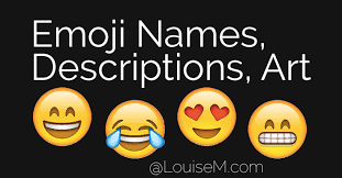 Genius List Of Emoji Names Meanings And Art