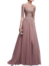 Laceshe Women S Elegant Long Gown Dress Long Gown Dress Prom Dresses Modest Evening Dresses Long
