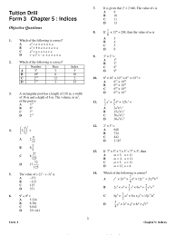 Home all posts basic mathematics form three study notes topic 5: Review Exercise Form 3 Chapter 5 Indices