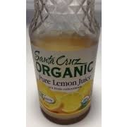 Santa Cruz Organic Pure Lemon Juice Calories Nutrition Analysis More Fooducate