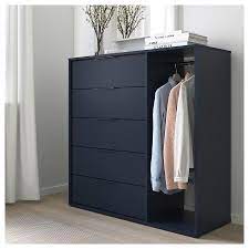 4.5 out of 5 stars. Nordmela Kommode Mit Kleiderstange Schwarzblau 119x118 Cm Ikea Deutschland In 2021 Bedroom Storage Ideas For Clothes Clothes Drawer Bedroom Chest Of Drawers