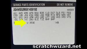 The codes are on the lexus sticker after the c/tr indication. How To Find Your Buick Paint Code Youtube