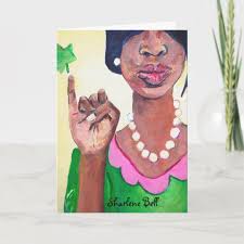 Real Pretty Girls Sorority Life Greeting Card Zazzle Com In 2020 Pink And Green Pink Artwork Pretty In Pink