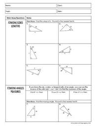 Right triangle 30 60 90 problems and answer key from right triangle trigonometry worksheet answers , source:teacherspayteachers.com when you are searching for the right triangle trigonometry. Unit 8 Right Triangles And Trigonometry Homework 5 Trigonometry Review Answer Key