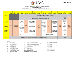 Job fair vii ums akan diselenggarakan pada: Jadual Minggu Suai Mesra Sesi 2017 2018 Universiti Malaysia Sabah