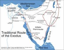 Map Of Exodus Journey Route Of The Exodus | Bible Mapping, Bible History, History Google