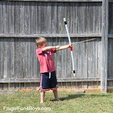 But store bought bows and arrows can be expensive, and a trip to the store to buy one for play can be inconvenient. Pvc Pipe Bow And Arrows Frugal Fun For Boys And Girls