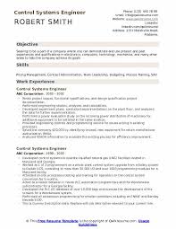 control systems engineer resume samples
