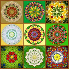 Colorful nature flowers forest gardens plants. 81 Pieces Jigsaw Puzzle This Puzzle Is The Secomd In A Series Of Puzzles Consisting Of Kaleidoscopes Made From Pottery Ceramic Jigsaw Puzzles Pottery Jigsaw