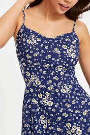 lacivert kadin ip askili desenli elbise 1002000 defacto elbise moda stilleri kadin