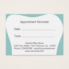 Dentist appointment reminder cards | dental office | Dentist ...