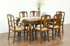 country french vintage oak dining set