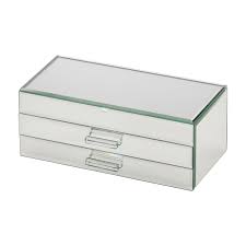 Only 1 available and it's in 1 person's cart. Gabriella Jewellery Box Glass Mirror Large One Six Eight London