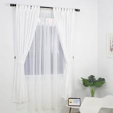 Bagi anda yang menginginkan kesan elegan modern pada desain ruang tamu 3 x 3 minimalis, terapkan konsep monokrom pada desain ruang tamu anda. Gorden Putih Tirai Jendela Pintu Minimalis Kamar Ruang Tamu Shopee Indonesia