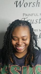 Beautiful soul! Beautiful invisible locs with a pop of color!🙏🏾!