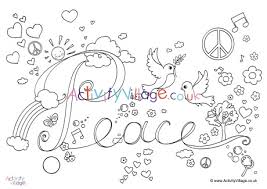 Prayers that focus on topics such as being thankful, dealing with stress and heartache, caring for yourself and others, listening for god's leading, and waiting patiently on him. Peace Word Colouring Page