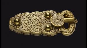 Sixth century ad, the design shows an eagle or raven. Sutton Hoo Gold Belt Buckle The British Library