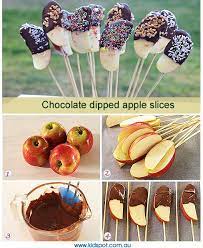 Chocolate Dipped Apple Slices Recipe Apple Slice Recipe Slices Recipes Food