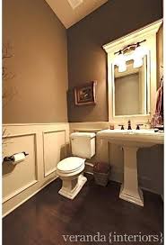 Green And Tan Bathrooms Emerald Green Instead Of Brown Bathroom Ideas Brown Bathroom Powder Room Design Powder Room Small