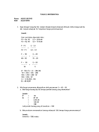 Maybe you would like to learn more about one of these? Diskusi 5 Matematika Ekonomi