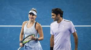 Belinda bencic and roger federer during the mixed doubles match against anastasia pavlyuchenkova and karen khachanov on day four of the 2018 hopman cup on january 2, 2018 in perth, australia. Interview Belinda Bencic Ich Kann Mir Von Roger Viel Abschauen