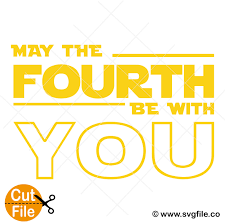 May the crafting force be with you! May The Fourth Be With You Svg 001 Svgfile Co 0 99 Cent Svg Files Life Time Access