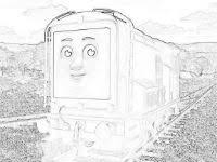 Arthur is a burgundy colored tank engine with gold stripes who shunts trucks and pulls freight. Free Day Of The Diesels Coloring Pages To Print Thomas The Train