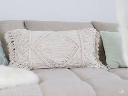 Diy Macrame Kissen Elfenweiss Create Something Beautiful Makramee Diy Kissen Nahen Boho Kissen