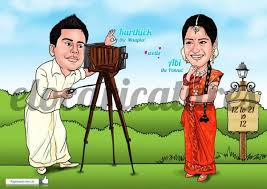 Caricature11 digital caricature, caricature gifts, wedding caricature ,art gifts ,marriages caricatures , creative facebook profile pictures. South Indian Wedding Caricature Wedding Caricature Caricature Wedding Invitations Caricature Wedding