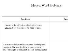 Along with your textbook, daily homework, and class notes, the completed word problem practice workbookcan help you in reviewing for quizzes and tests. Gcse Maths Money Word Problems Worksheet Teaching Resources