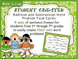 Bite Off More Than You Can Chew Sentence Word Problem Sentence Stem Started Frames Cgi Add Subtract Task Cards Bundle Subtraction Word Problems Word Problems Task Cards Sentence Stems