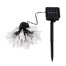Ghost Shape 30 LEDs Outdoor Garden Waterproof Christmas Festival Decoration  Solar Lamp String (White)