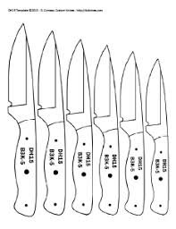 Examples for name brand recognition. Diy Knifemaker S Info Center Knife Patterns