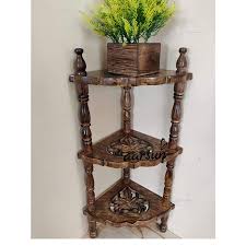 This stunningaquateak shower stand is formed with farm big wood that has no direct impact on the natural setting. Handmade Best Wooden Corner Shelf Stand Cor 0011