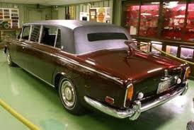Johnny Cash's 1970 Rolls-Royce Silver Shadow LWB custom stretched limousine.  Cash purchased the car new and had it modified by a coachbuilder in  Memphis. This was Cash's second Rolls-Royce that year. He