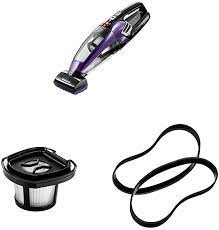 If you have a pet, you'll know they have a habit of going where you'd prefer them not to, especially their the bissell® pet hair eraser is designed to go where your pet's hair does too. Bissell Pet Hair Eraser Lithium Ion Cordless Hand Vacuum Purple Amazon Com