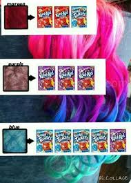 I Know It Probably Be As Bright But I Love The Order Of The Colors And Im So Gonna Try This If I Can Kool Ai Kool Aid Hair Dye Kool