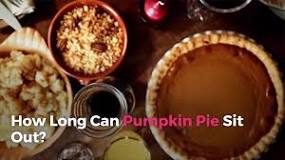 Can a baked pumpkin pie sit out overnight?
