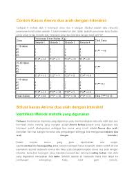 Check spelling or type a new query. Contoh Kasus Anova Dua Arah Dengan Interaksi