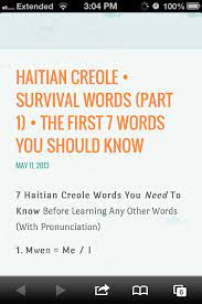 Haitian Creole Survival Words Part 1 The First 7 Words You Should Know Mission Trip Haiti Creole Words Haiti Mission Trip