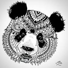 Panda Mandala Beer Tekening Mandala Kleurplaten Dieren Tekenen