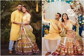 Nothing can bring forth the flavor of iconic bollywood like this song, which has captured and still captures the imagination of movie. Gauahar Khan Zaid Darbar Twin In Yellow On Their First Pre Wedding Ceremony Chiksa Bollywood News India Tv