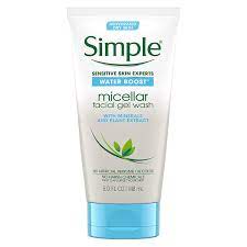 Check spelling or type a new query. Simple Water Boost Micellar Gel Wash Sensitive Skin 150ml Uk Direct Bd