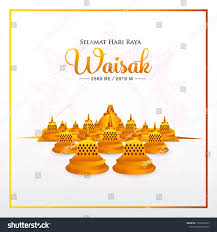 Untuk memperingati hari raya waisak biasanya setiap organisasi masyarakat dan pemerintah daerah. Selamat Hari Raya Waisak Translation Happy Vesak Day Vector Illustration Suitable For Greeting Card Poster A Japanese Graphic Design Sketch Book Greetings