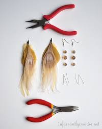 I've even made a diy feather lampshade before, but that took a lot of feathers. How To Make Feather Earrings Infarrantly Creative Feather Earrings Diy Feather Jewelry Diy Feather Earrings
